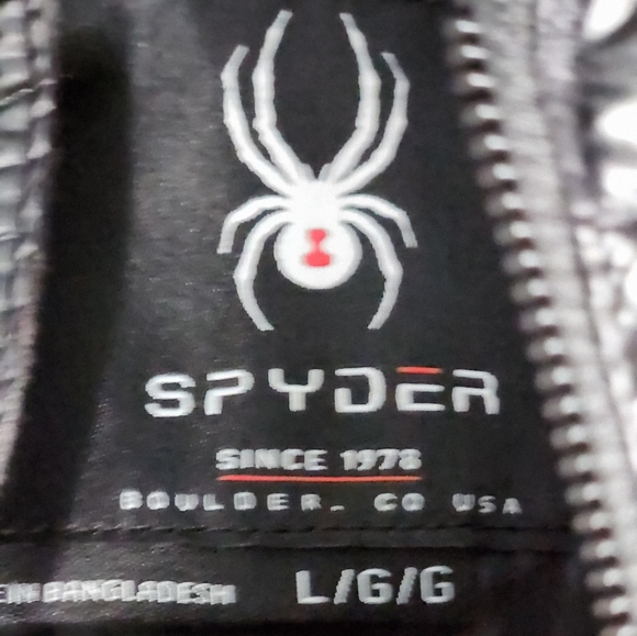 Ladies large Spyder black hooded puffy jacket nwt - Picture 4 of 5